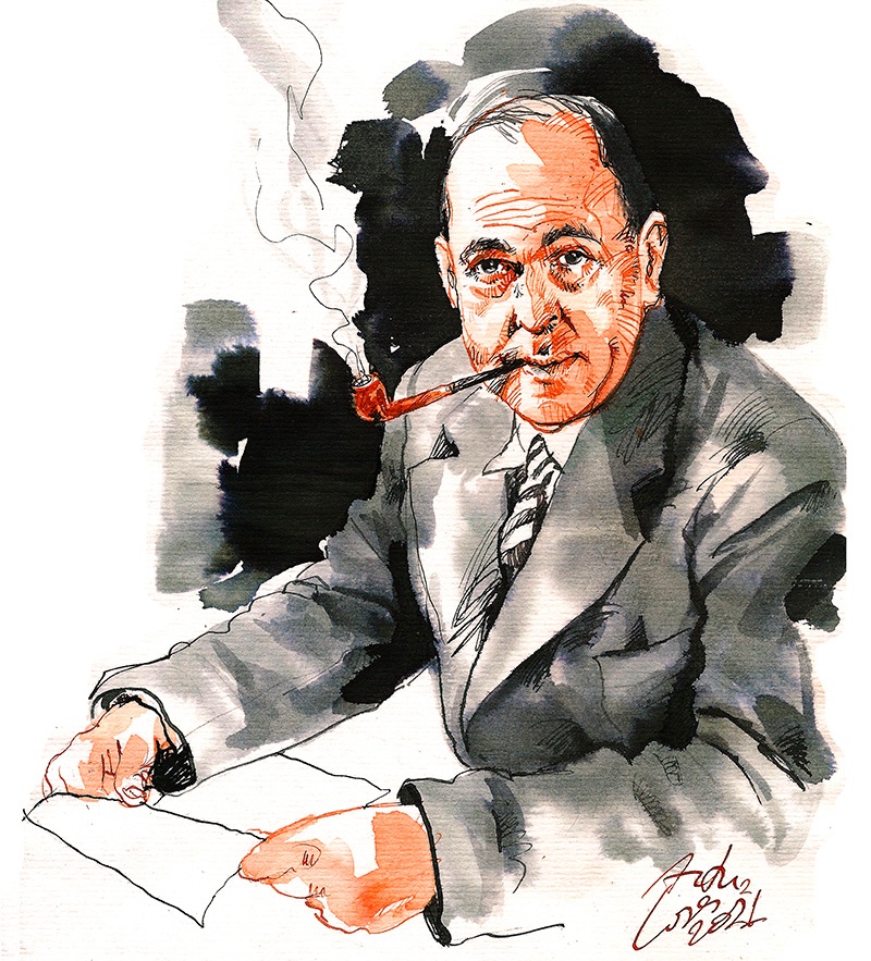 Portrait of C.S. Lewis by Artur Lopes