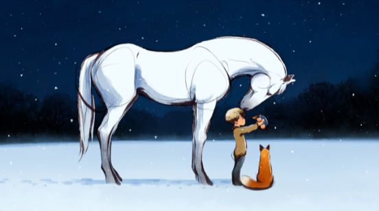 Afbeelding animatiefilm the boy the Mole the Fox and the Horse