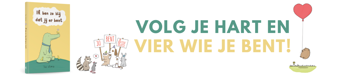 Ik ben zo blij dat jij er bent! - spandoek