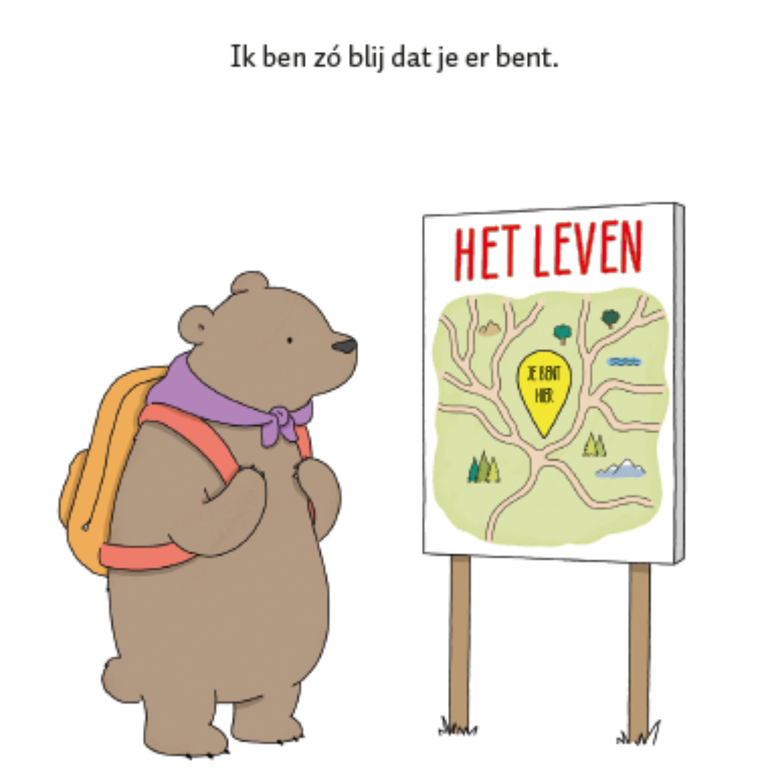 Ikbenzoblijdatjijerbent-beermetkaart