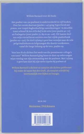 Lofzang is geen luxe - achterkant