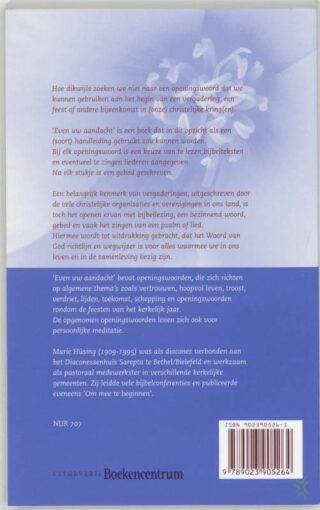 Vergaderopeningen - achterkant