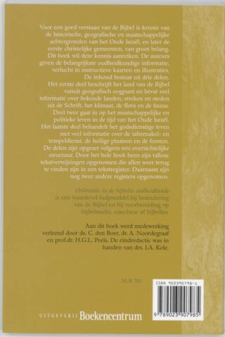 Orientatie in de bijbelse oudheidkunde - achterkant