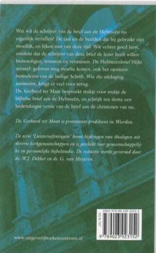 Brief aan de Hebreeën - achterkant