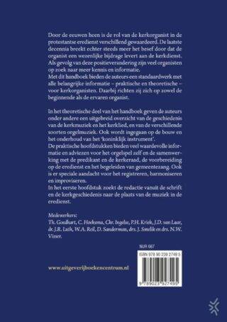 Nieuw handboek voor de kerkorganist - achterkant