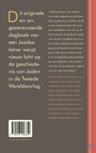 's Nachts droom ik van vrede - achterkant