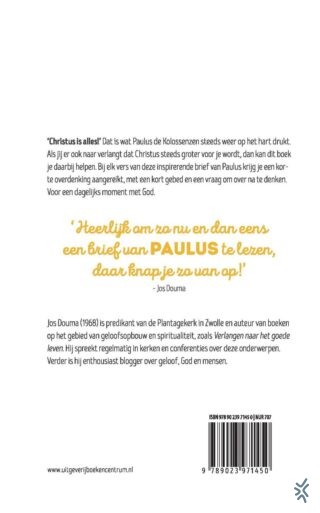 Christus is alles - achterkant