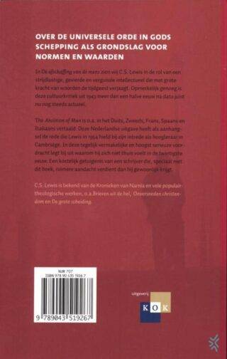 De afschaffing van de mens - achterkant