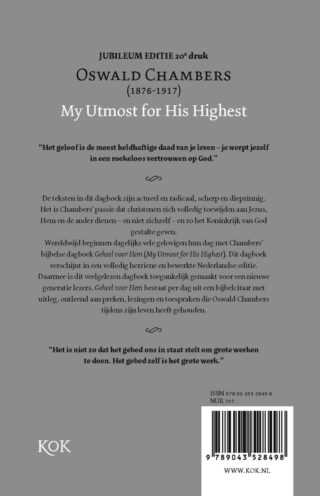 Geheel voor hem - achterkant