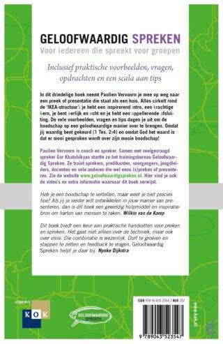Geloofwaardig spreken - achterkant