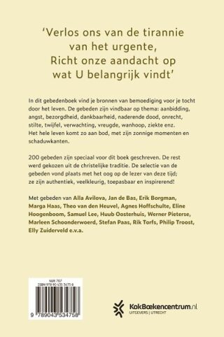 Gebeden voor lichte en donkere dagen - achterkant