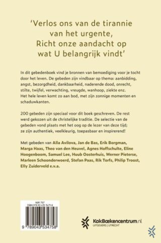 Gebeden voor lichte en donkere dagen - achterkant