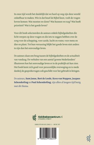 Eenvoudig leven - achterkant