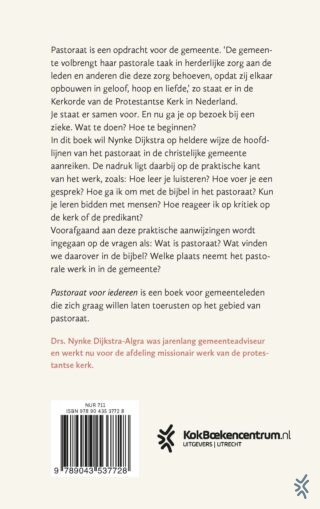 Pastoraat voor iedereen - achterkant
