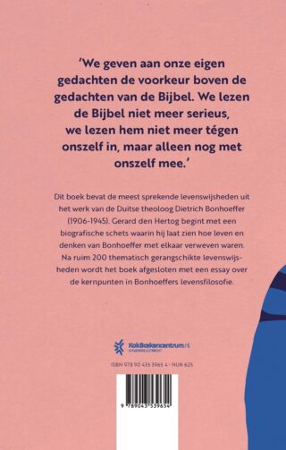Dietrich Bonhoeffer - achterkant