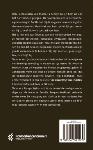 Levenslessen voor moderne devoten - achterkant