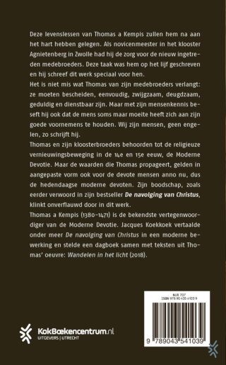 Levenslessen voor moderne devoten - achterkant