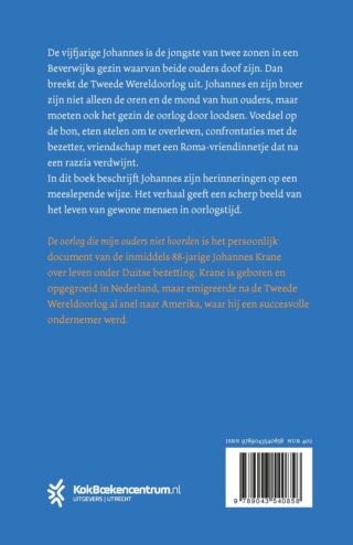 De oorlog die mijn ouders niet hoorden - achterkant