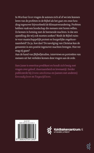 Weerbaar leven - achterkant