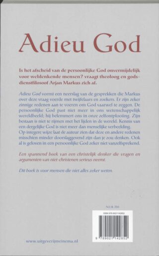 Adieu God - achterkant