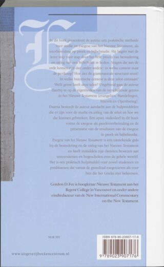 Exegese van het Nieuwe Testament - achterkant