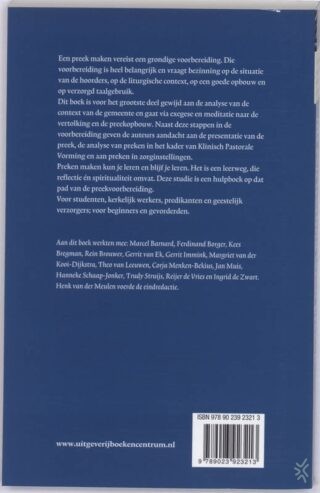 Als een leerling leren preken - achterkant