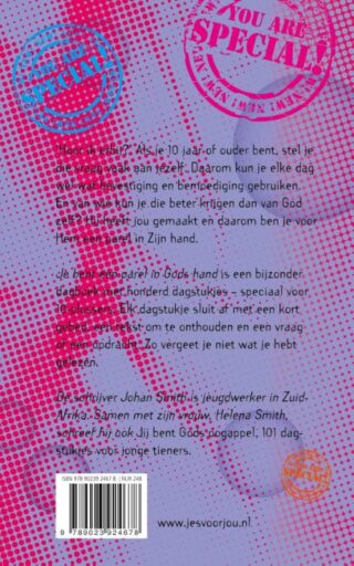 Je bent een parel in Gods hand - achterkant