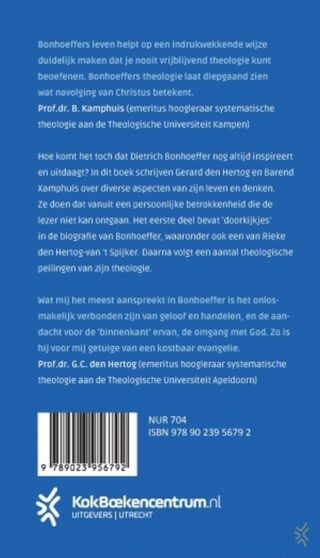 Geïnspireerd en uitgedaagd door Dietrich Bonhoeffer - achterkant