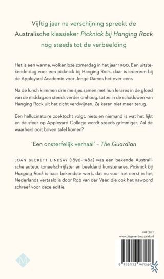 Picknick bij Hanging Rock - achterkant