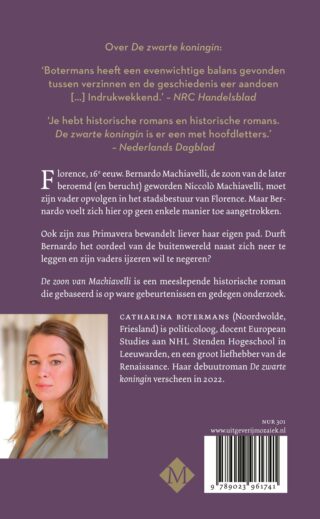 De zoon van Machiavelli - achterkant