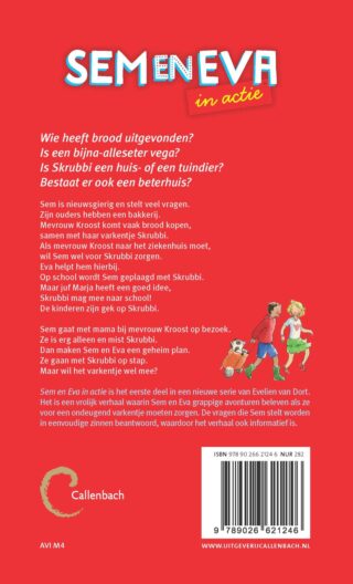 Sem en Eva in actie - achterkant