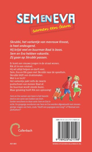 Sem en Eva samen een team - achterkant