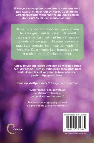 Ik kan je niet vergeten - achterkant