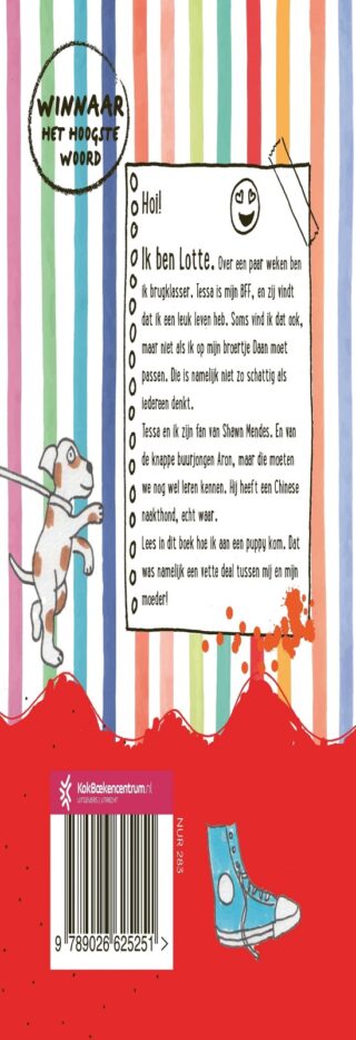 De verwoestende puppy - achterkant