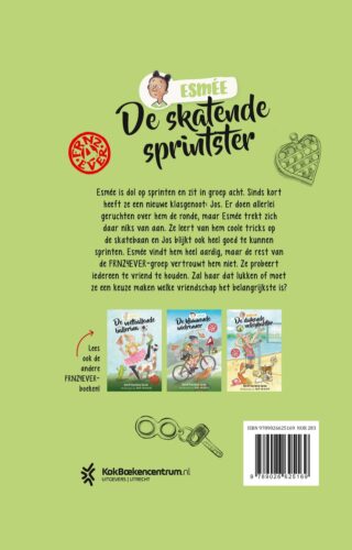 De skatende sprintster - achterkant
