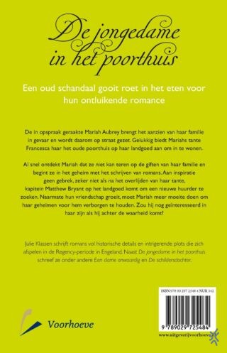 De jongedame in het poorthuis - achterkant