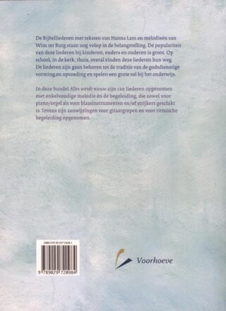 Alles wordt nieuw - achterkant