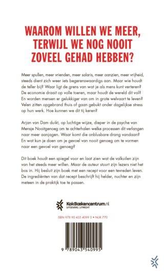 Gevangen in nooit genoeg - achterkant