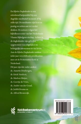 Bijbelse Dagkalender - achterkant