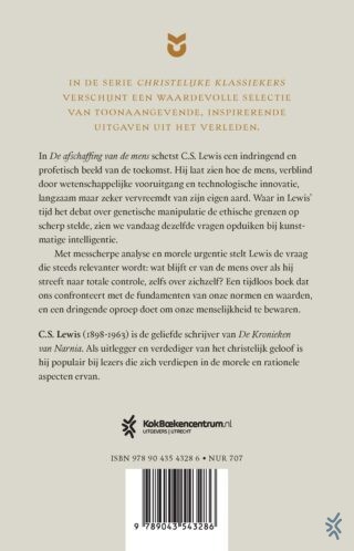 De afschaffing van de mens - achterkant