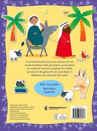 Het vrolijke kerstfeest stickerboek - achterkant