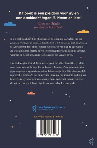 De reis naar minder ik - achterkant