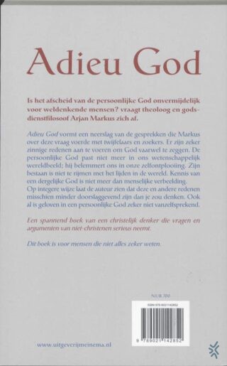 Adieu God - achterkant