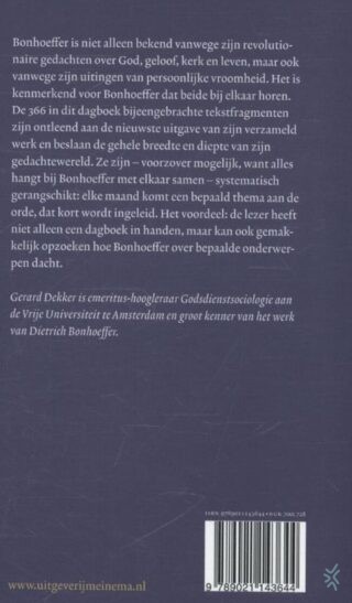 Dietrich Bonhoeffer - achterkant