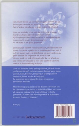 Vergaderopeningen - achterkant