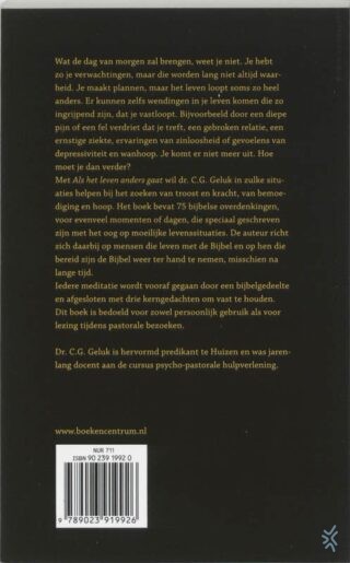 Als het leven anders gaat - achterkant