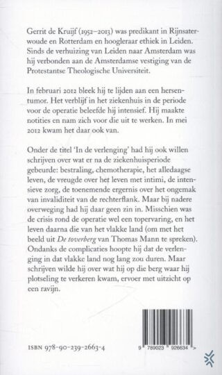 De dood van dichterbij - achterkant