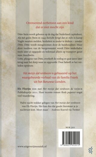 Het meisje dat verdween - achterkant