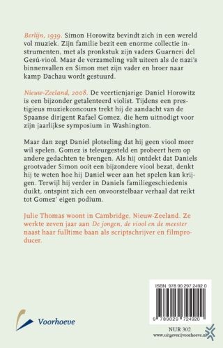 De jongen, de viool en de meester - achterkant