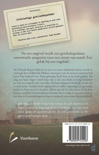 Een dame onwaardig - achterkant